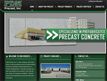 Tablet Screenshot of pdmprecast.com